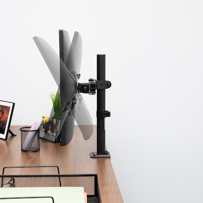 Mind Reader Adjustable Desk Mount for 13"- 32" Monitors, Black (XARMON-BLK)