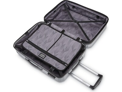 Samsonite Winfield 3 DLX Polycarbonate 4-Wheel Spinner Luggage, Silver (120754-1776)