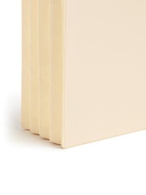 Smead® End Tab File Pocket, Reinforced Straight-Cut Tab, 3-1/2" Expansion, Fully-Lined Gusset, Letter Size, Manila (75164)