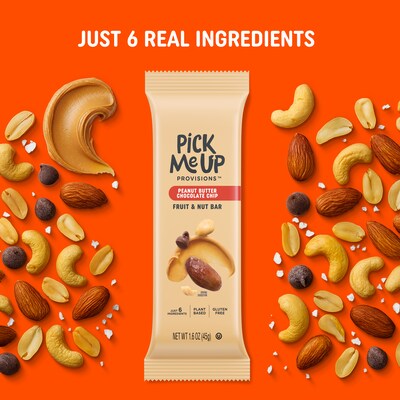 Pick Me Up Provisions™ Gluten Free Peanut Butter Chocolate Chip Fruit & Nut Bar, 1.6 oz., 16 Bars/Box (PM63403)