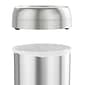 halo Stainless Steel Round Open Top Trash Can with Dual AbsorbX Odor Control System, Silver, Silver, 13 Gal. (OT13STR)