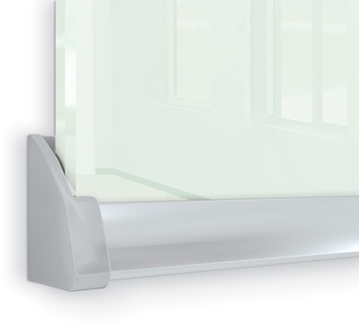 MooreCo Unity Commercial Series Magnetic Glass Dry Erase Wall, 6'H x 16'W (GWD616-GLOSSWHITE)