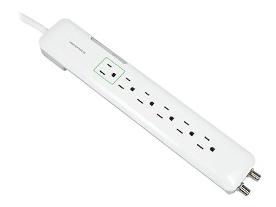 Monoprice Slim 6-Outlet Surge Protector, 4 ft Cord, 1080 J (9199)