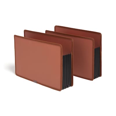 Smead Tuff Heavy Duty Reinforced File Pocket, 5 1/4 Expansion, Letter Size, Redrope (73782)