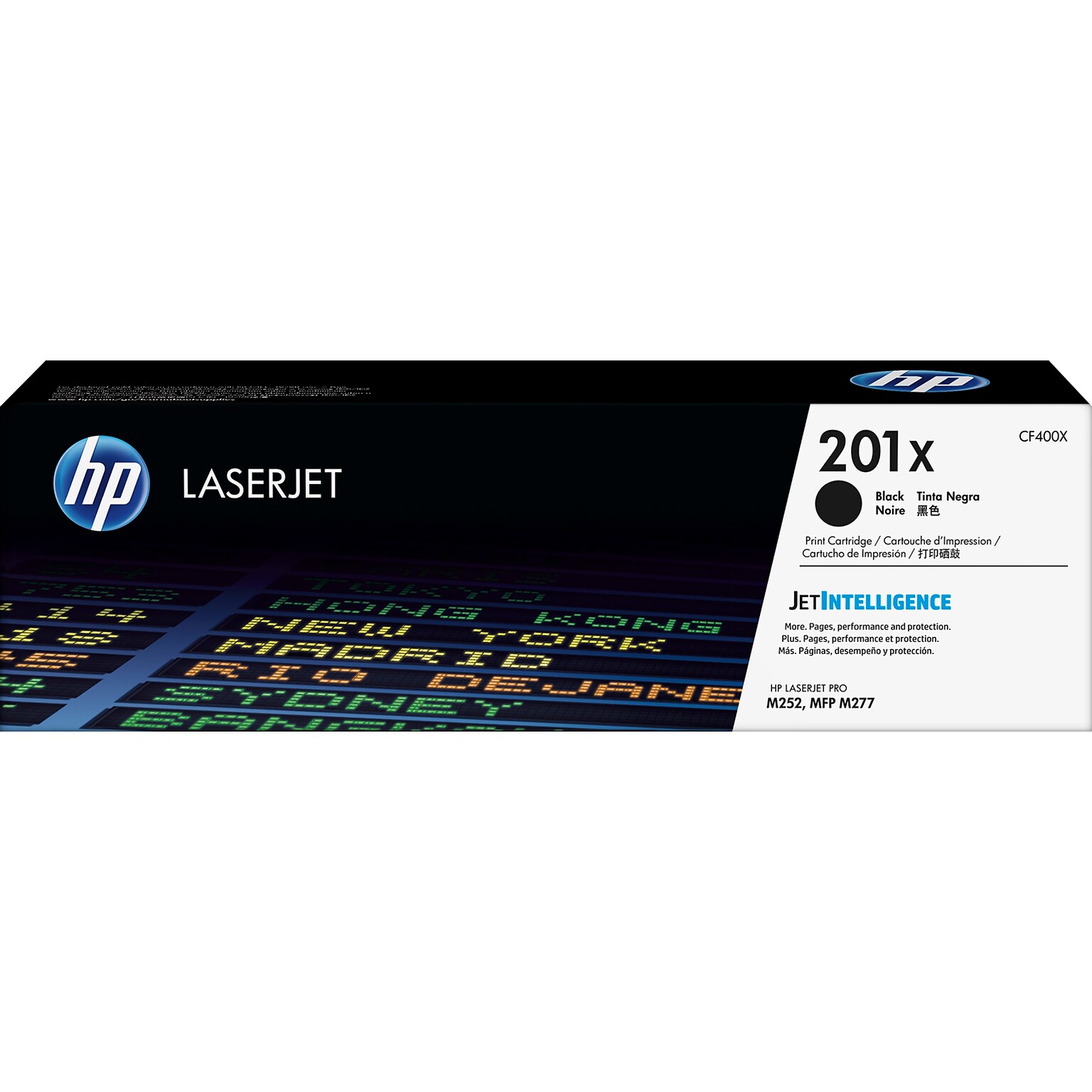 HP 201X Black High Yield Toner Cartridge, Prints Up to 2,800 pages (CF400X)