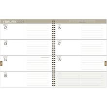 2023-2024 TF Publishing Beige Blooms 9 x 11 Academic Weekly & Monthly Planner, Paperboard Cover, B