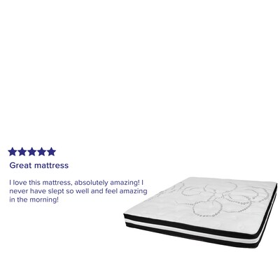 Flash Furniture Capri Comfortable Sleep 10" CertiPUR-US Certified Hybrid Pocket Spring Mattress, King (CLE230PRK10)