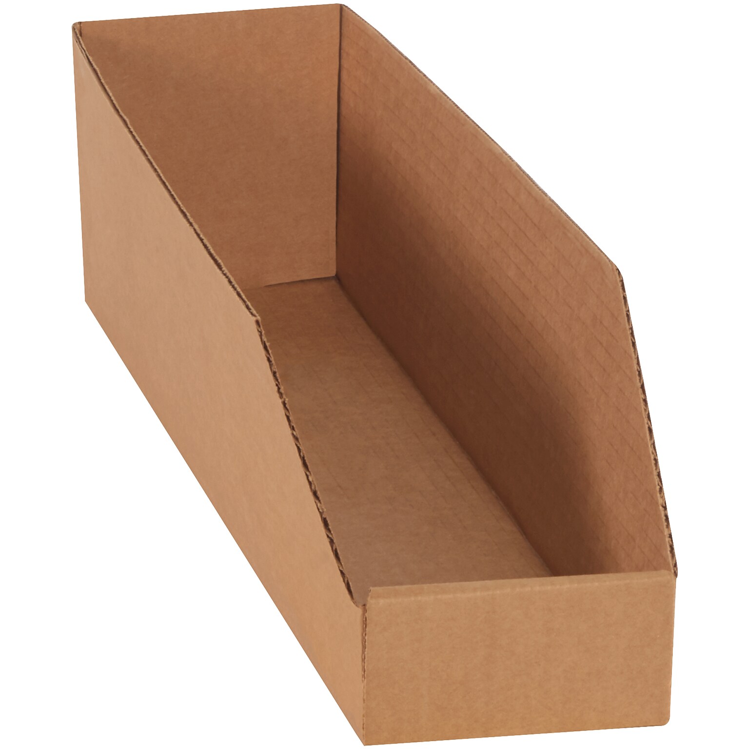 Partners Brand Kraft Open Top Bin Boxes, 50/Bundle (BINMT624K)