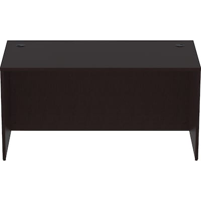 Lorell Essentials Series 48 W Desk Shell, Espresso (LLR18208)