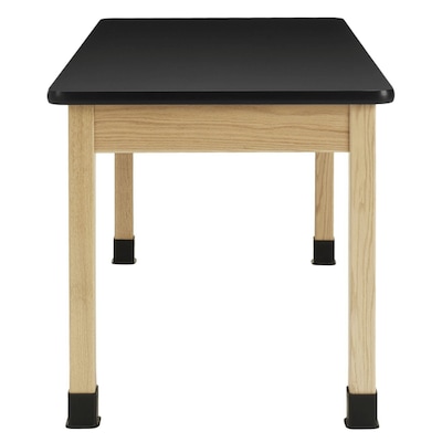 Diversified Woodcrafts School Classroom Rectangular Science Lab Table, 60" x 30", Oak (C714LBBK30N)