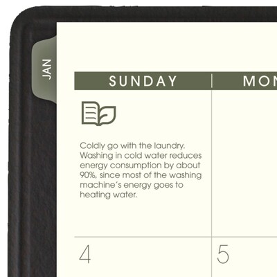 2026 AT-A-GLANCE Recycled 8.25" x 11" Weekly & Monthly Appointment Book Planner, Faux Leather Cover, Black (70-950G-05-26)