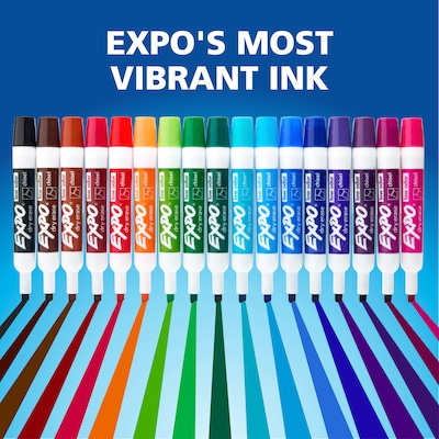 Expo Low Odor Tank Dry Erase Marker, Chisel Tip, Assorted Colors, 36/Pack (1921061)