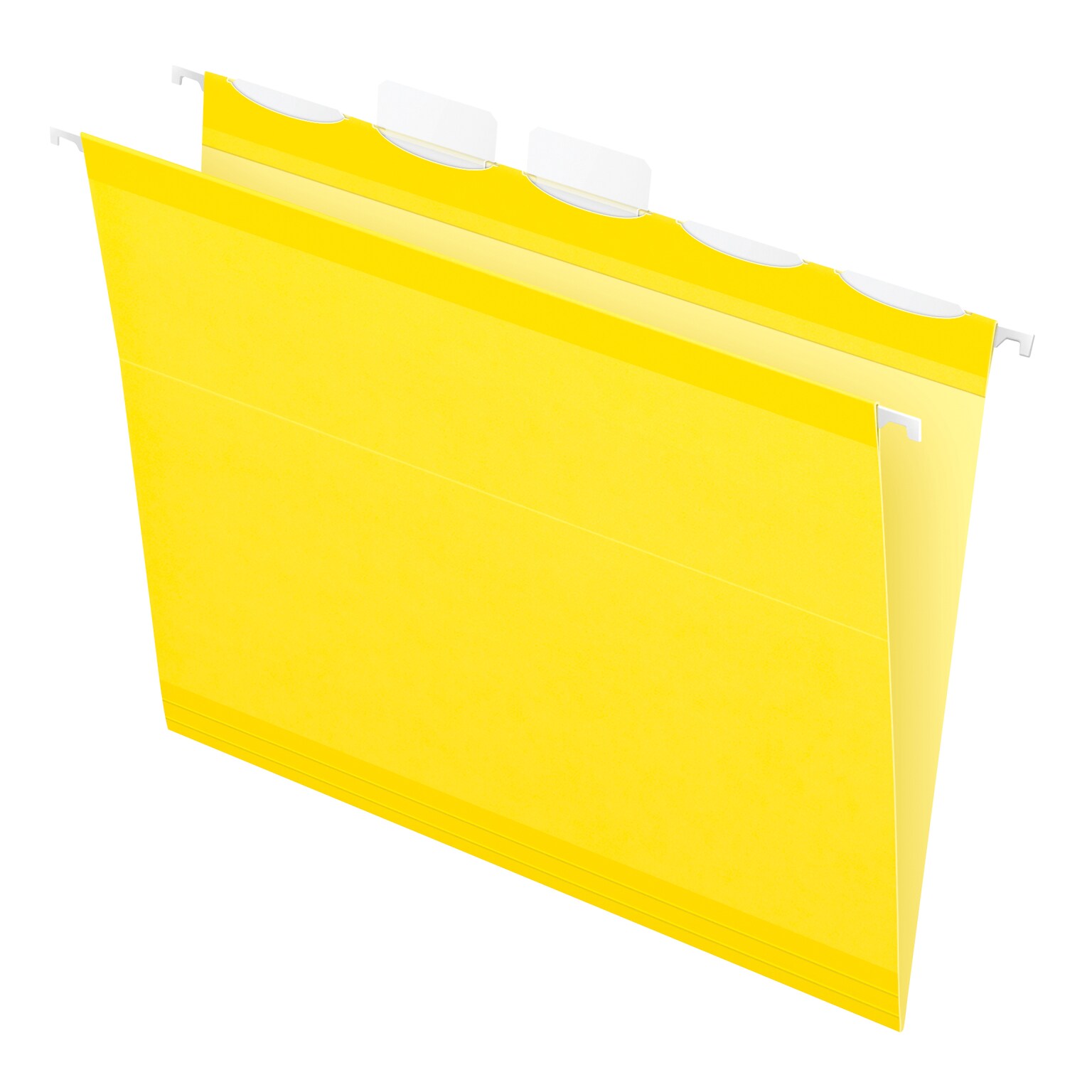 Pendaflex Ready-Tab Reinforced Hanging File Folder, 5-Tab, Letter Size, Yellow, 25/Box (42624)