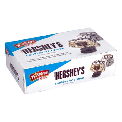 Mrs. Freshey's Hershey's Cookies & Creme Cakes, 28 oz, 24/Pack (600-04146)