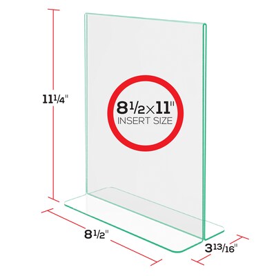 Deflecto Superior Image Document Holder, 8 1/2" x 11", Vertical, Table Top, Clear Acrylic (DEF5991790)