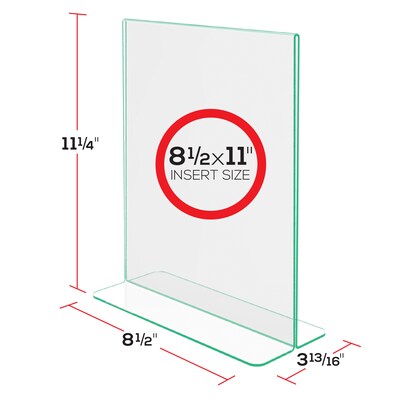 Deflecto Superior Image Sign Holder, 8 1/2" x 11", Clear Acrylic (DEF5991790)