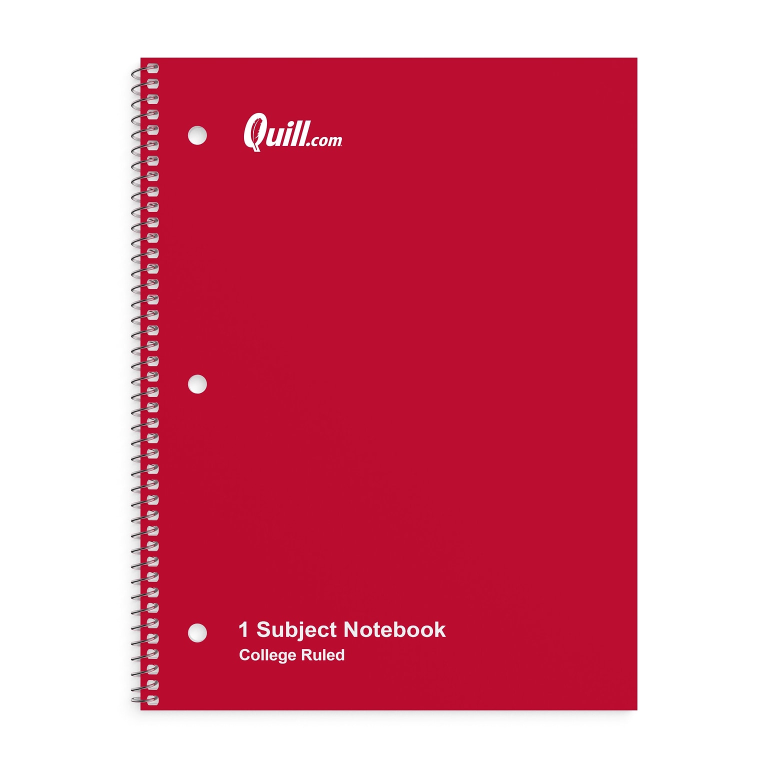 Quill Brand® 1-Subject Notebooks, 8 x 10.5, College Ruled, 70 Sheets, Assorted Colors, 6/Pack (TR58376)