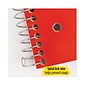 Five Star® 1-Subject Wirebound Notebook, 8" x 10.5", Wide/Legal Rule, 100 Sheets, Assorted Colors, 6/Pack (MEA38042)