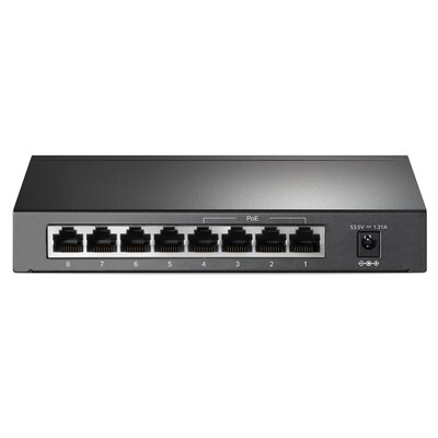 TP-LINK 8-Port Gigabit Ethernet Unmanaged Switch, Black (TL-SG608P)