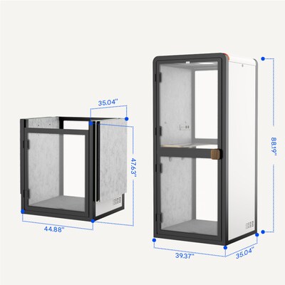 FlexiSpot Privacy Booth, White (EP1F-2W)