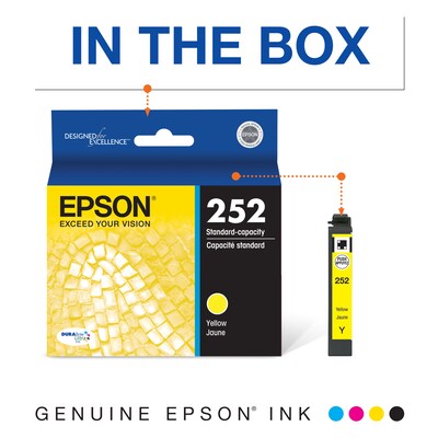 Epson T252 Yellow Standard Yield Ink Cartridge   (EPST252420S)