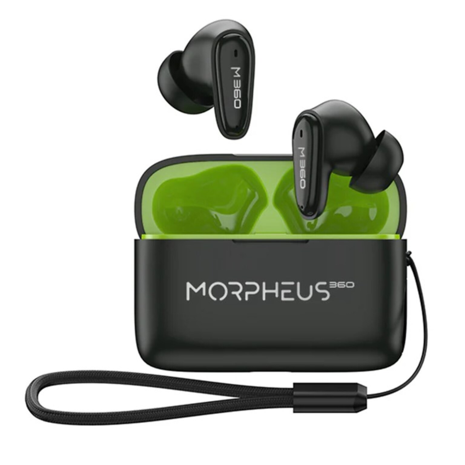 Morpheus 360 Nemesis Wireless Earbuds, Bluetooth, Black (TW1800B)