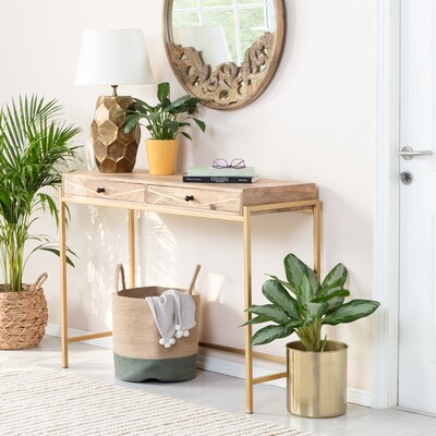 Adore Decor Sidney Console Table, Beige (FUTB10155A)