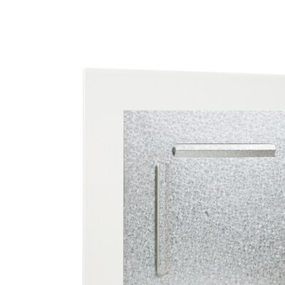 U Brands Floating Glass Ghost Grid Dry Erase Board, Frameless, 3' x 2' (2798U00-01)
