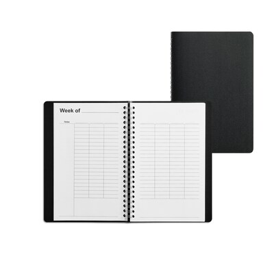 Staples 5" x 8" Weekly Planner, Black (ST60460-24)