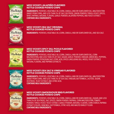 KIND Minis and Miss Vickie's Kettle Chips Variety Pack, 62/Bundle (600-04052)