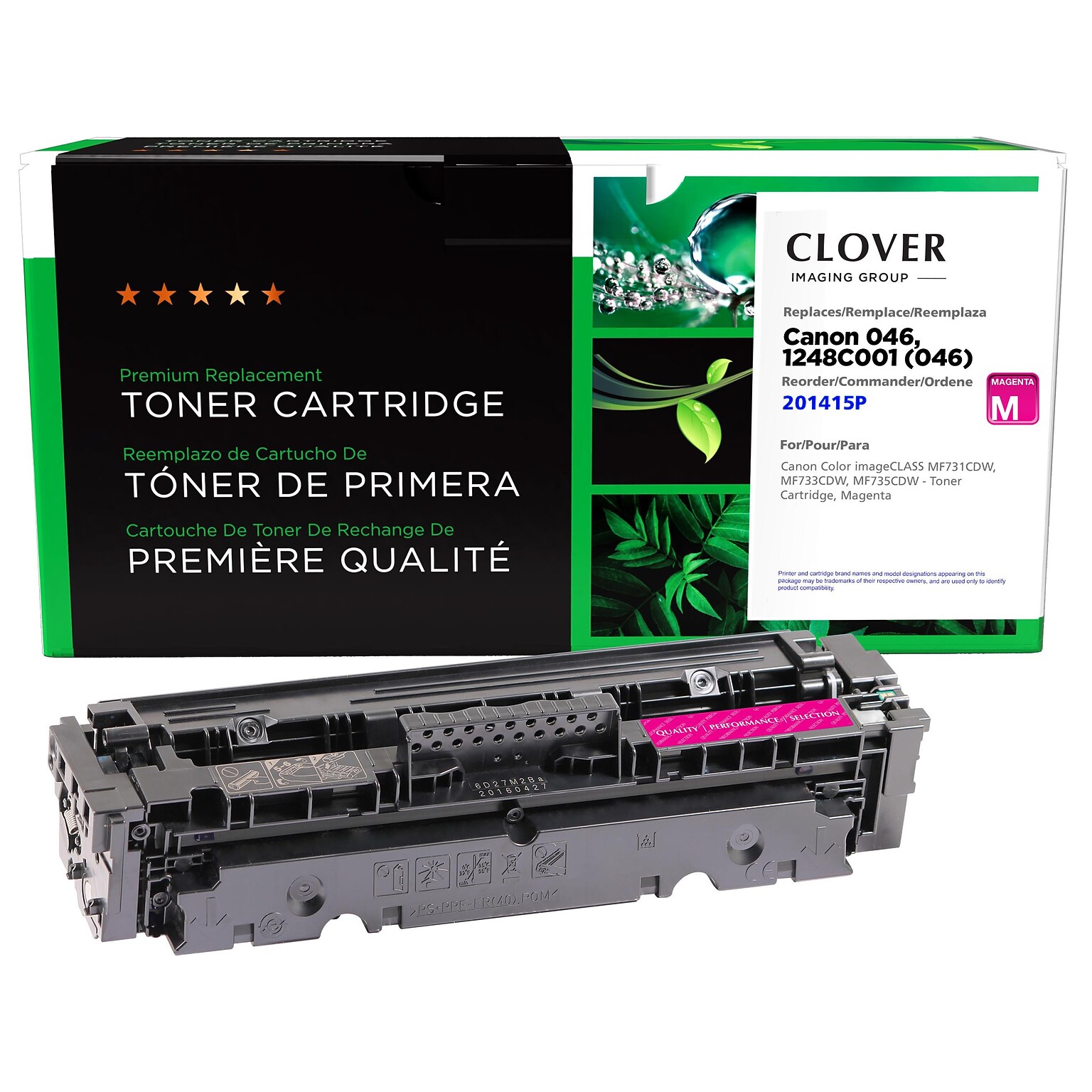 Clover Imaging Group Remanufactured Magenta Standard Yield Toner Cartridge Replacement for Canon 046 (1248C001)