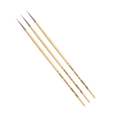 da Vinci TOP-ACRYL Oil and Acrylic Synthetic Bristle White Brush, 3 Brushes/Pack (DVXVA77822-3)
