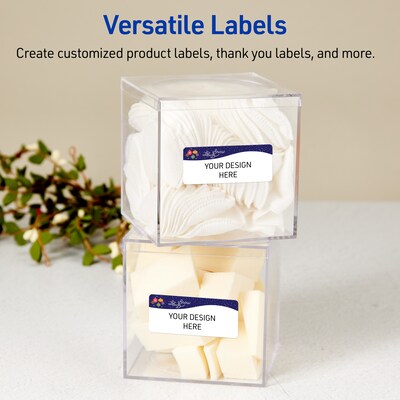 Avery Rectangle Multipurpose Labels, 1" x 2-5/8", White, 160/Pack (19479370439)