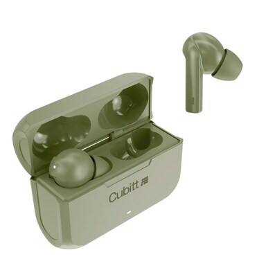 Cubitt Gen 2 Wireless Active Noise Canceling Earbuds, Bluetooth, Green (CTEG2-3)