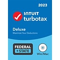 TurboTax Deluxe 2023 Federal + State for 1 User, Windows/Mac, CD/DVD and Download (5102360)