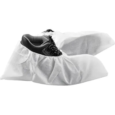 Global Industrial™ Skid Resistant Disposable Shoe Covers, Size 6-11, White, 150 Pairs/Case (708198AWH)