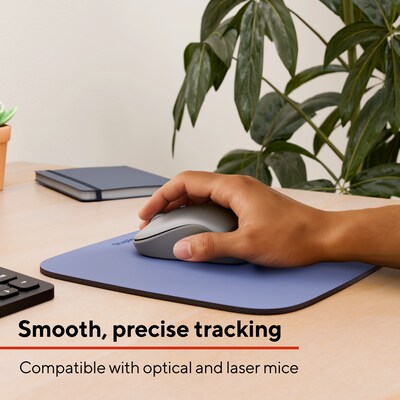 Staples TECH Non-Skid Mouse Pad, Lavender, 2/Pack (ST61815)