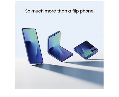 Samsung Galaxy Z Flip7 FE 5G Foldable Unlocked Smartphone Cell Phone, 512GB, Blue Shadow (SM-F766UDBEXAA)