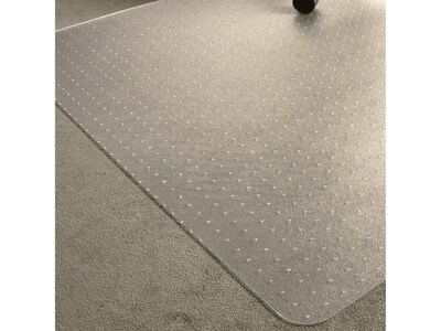Floortex Ecotex BioPlus Carpet Chair Mat, 35" x 47", Clear Bio Based Polycarbonate (NCCMFLBG0002)