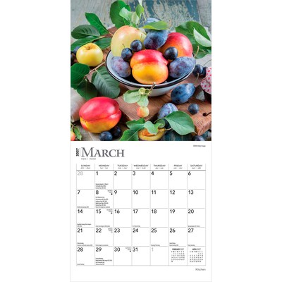 2027 BrownTrout Kitchen 7" x 7" Monthly Wall Calendar (9798330709588)