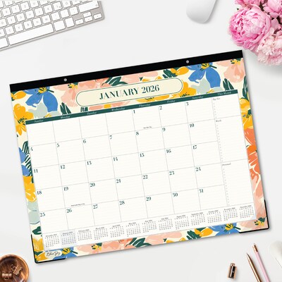 2026 Blue Sky Sugarina 22 x 17 Monthly Desk Pad Calendar, Multicolored (158111)