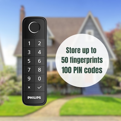 Philips Home Access Wi-Fi Retrofit Door Lock with Touch Screen Keypad and Fingerprint Scanner