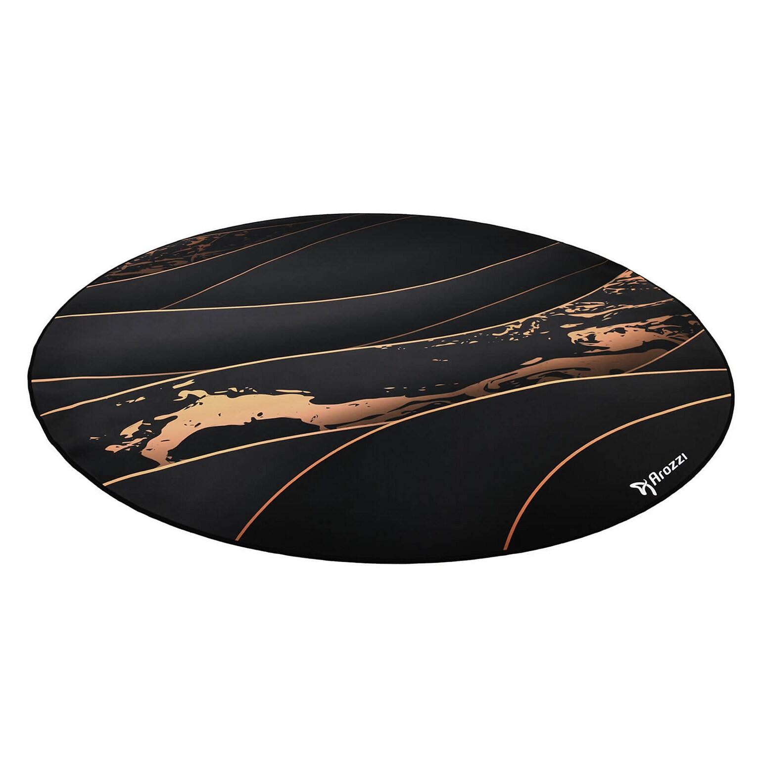 Arozzi ZONA Pad Carpet & Hard Floor Chair Mat, Black/Gold (AZ-ZONA-PAD-BKGD)