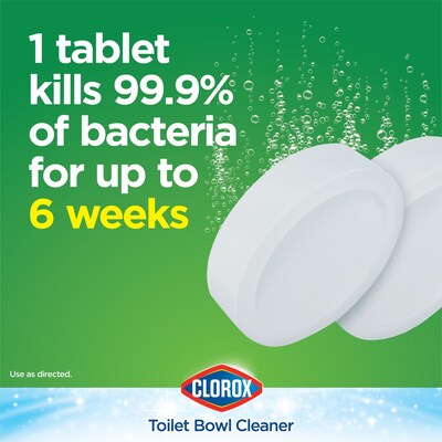 Clorox Ultra Clean Toilet Tablets Bleach, 3.5 oz.  (CLO30024)