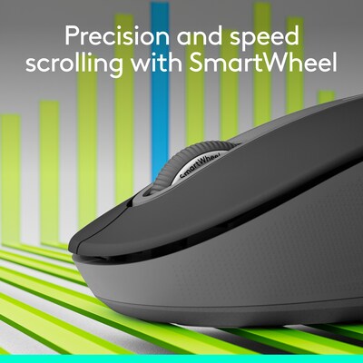 Logitech Signature M650 L Wireless Ergonomic Left Handed Optical Mouse, Graphite (910-006234)