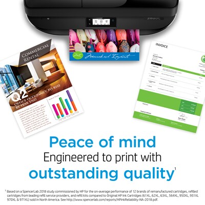HP 952 Yellow Standard Yield Ink Cartridge, Prints up to 630 Pages (L0S55AN#140)