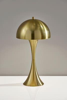 Adesso Lennon Incandescent Table Lamp, 19.5"H, Antique Brass (2604-21)