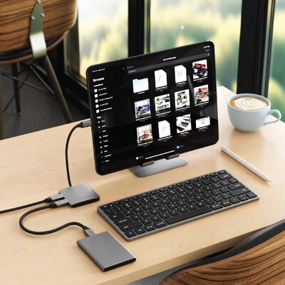 Satechi 4-Port USB-C Hub, 100W Power Delivery, Space Gray (ST-H4CPDM)