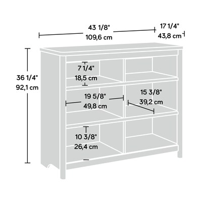 Sauder Dover Edge 36"H Bookcase, Timber Oak (433523)