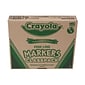 Crayola Classpack Non-Washable Markers, Fine, Assorted Colors, 200/Pack (58-8210)